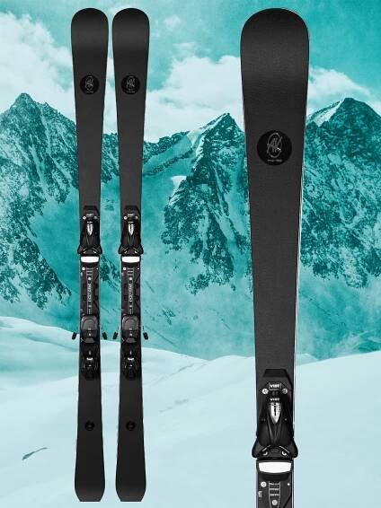 Sjezdové lyže AK Ski Piste Black + vázání Salomon Z12 GW