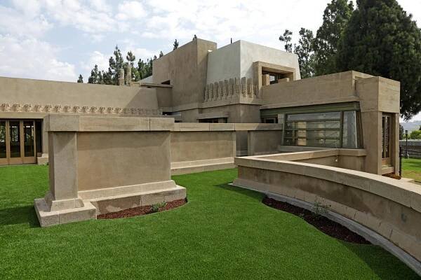 LOS ANGELES-CA-AUGUST 7, 2019: The Hollyhock House, created by Frank Lloyd Wright, recently became L.A.’s first World Heritage Site, is photographed on Wednesday, August 7, 2019. (Christina House / Los Angeles Times)
