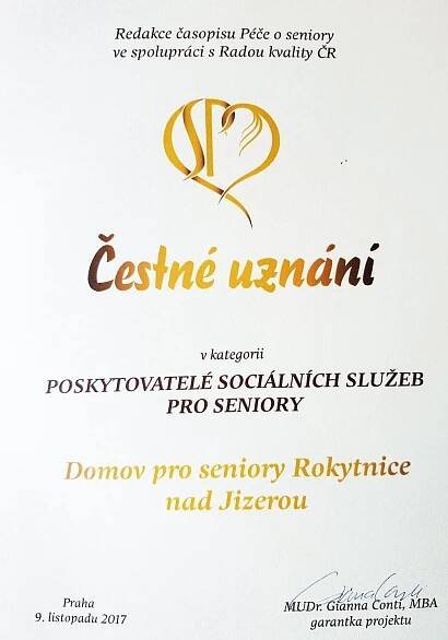 Domov důchodců Rokytnice nad Jizerou, p.o.