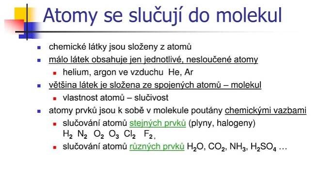 PPT - Atomy, molekuly PowerPoint Presentation, free download - ID:4055074