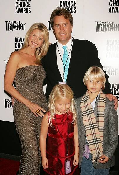 Christie Brinkley and Peter Cook with their kids Sailor and Jack in 2004. 