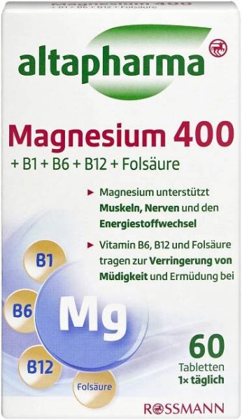 Tablety s hořčíkem a komplexem vitamínů B, doplněk stravy