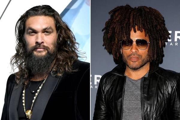 Jason Momoa and Lenny Kravitz