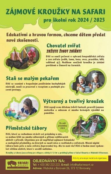 Programy pro děti > Pro jednotlivce | Safari Park