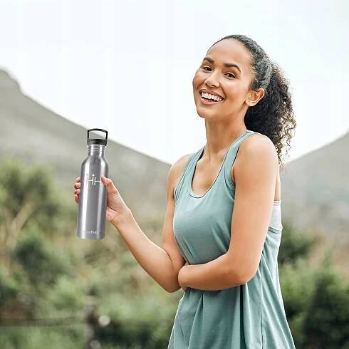 láhev na vodu 500 ml z nerezové oceli Bez obsahu BPA FREE Kovová 18/8 Kapacita 500 ml