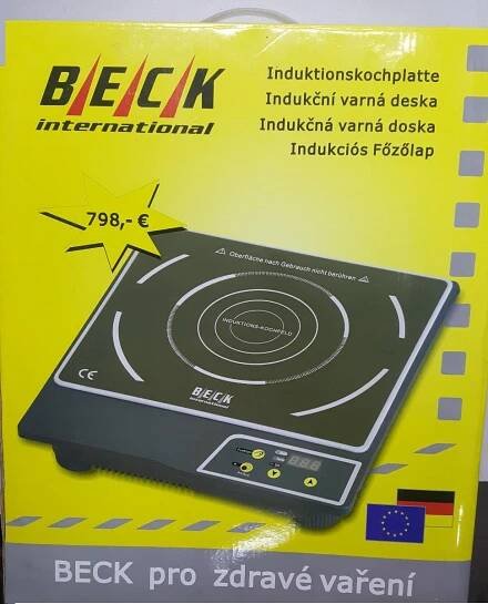 Indukční varná deska BECK, NOVÁ - Malé elektrospotřebiče