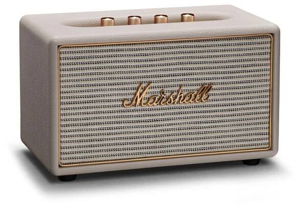 Krémově bílý reproduktor s Bluetooth připojením Marshall Acton Multi-room