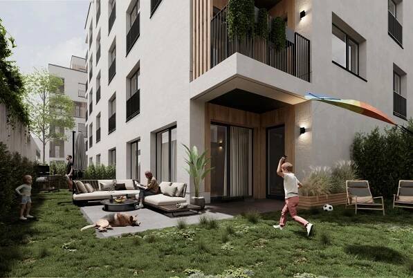 Nový pasivní byt 2+kk s lodžií v projektu Terra Barrandov, Praha 5