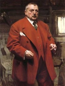 Autoportrét v červené barvě, 1915