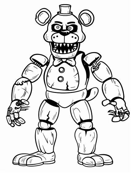 Five Nights at Freddy's Coloring Pages 23