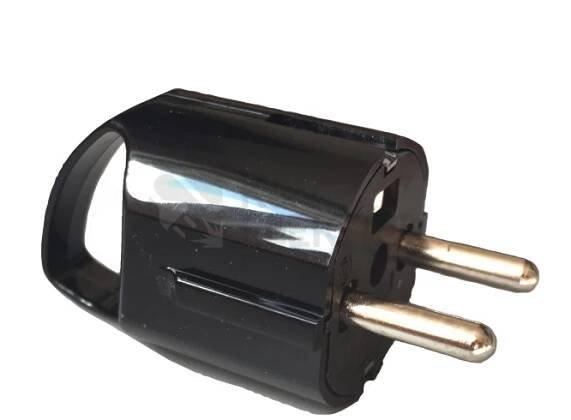 ABB vidlice 2P+T černá 16A s ouškem 5537-206 N