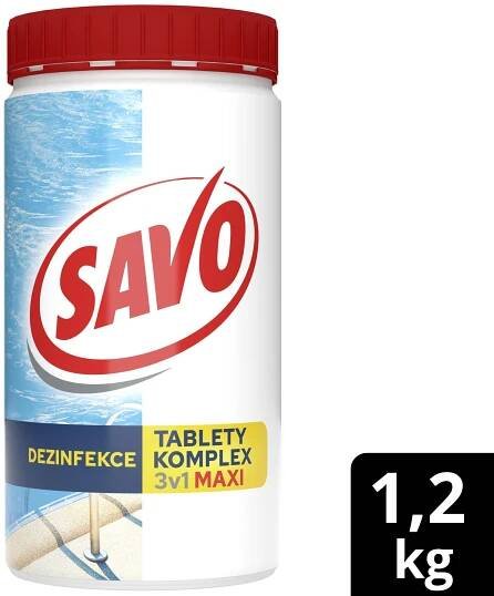 Savo do bazénu Chlorové tablety MAXI komplex 3v1 1.2 kg