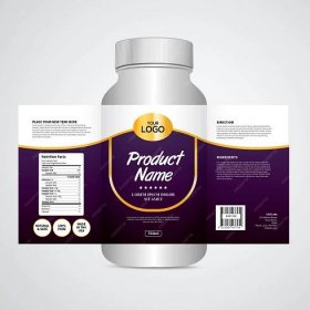 Packaging and label design template