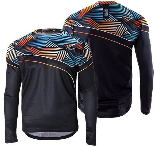 Pánský volný MTB cyklistický dres KAYMAQ M35 s dlouhým rukávem