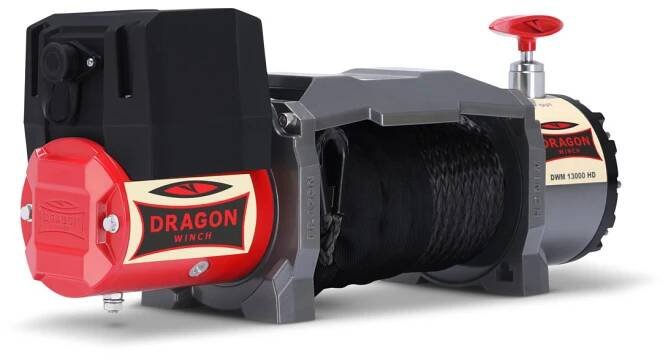 Naviják Dragon Winch Maverick DWM 13000 HD, 12V, Syntetické lano 30m - 2