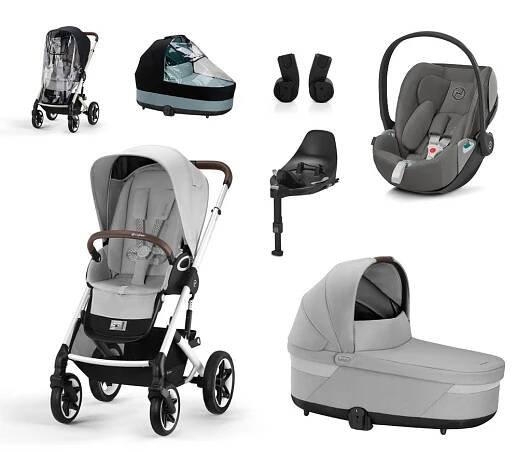 Cybex SET 7v1 Talos S Lux + Cot S Lux + Cloud Z2 i-Size + Base T 2023 - Cybex - Kombinace s příslušenstvím - Malvík.cz