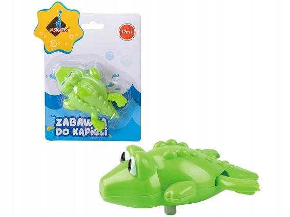 HRAČKY NA HRANÍ VE VANĚ Koupací Hračka PLOVOUCÍ KROKODÝLEK DO VODY Stav balení originální