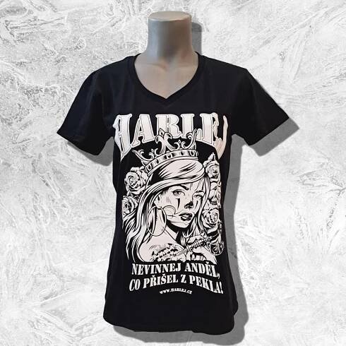 Dámské tričko "Černobílý anděl" - E-shop Harlej