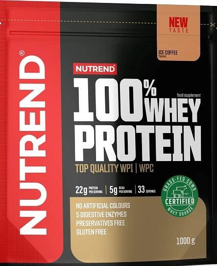 Popis Nutrend 100% Whey Protein ledová káva 1000 g - NajduZboží.cz