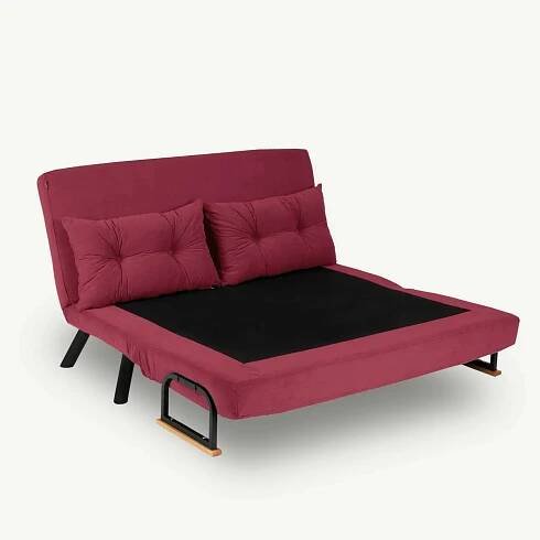 Pohovka futon Sandy (bordó)
