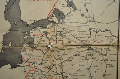 VELKÁ BRITÁNIE A VÝCHODNÍ EVROPA - NĚMECKÁ MAPA - 2. SV. VÁLKA - Mapy a veduty Evropa