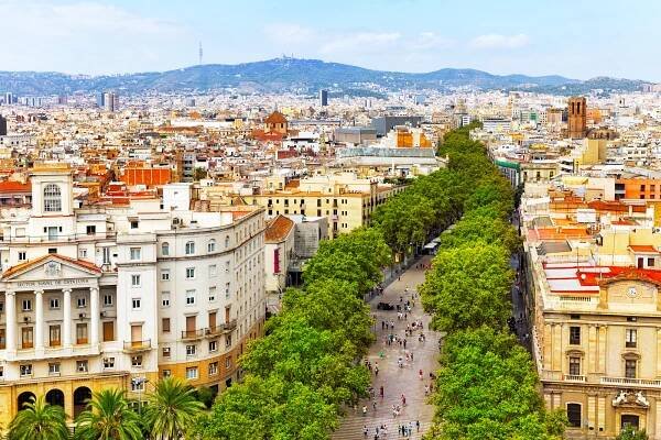 Barcelona, Španělsko, La Rambla