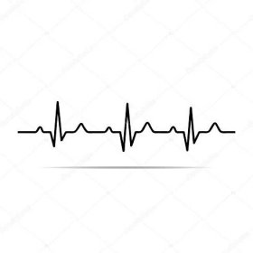 Stáhnout - Vektorové ilustrace srdeční rytmus ekg .vector — Ilustrace