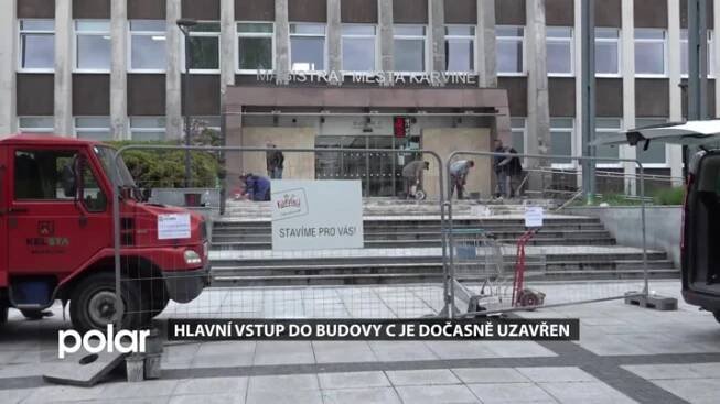 Aktuálně z Karviné: Vstup do budovy C je dočasně uzavřen