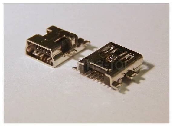 konektor mini USB B 5 pin female 1