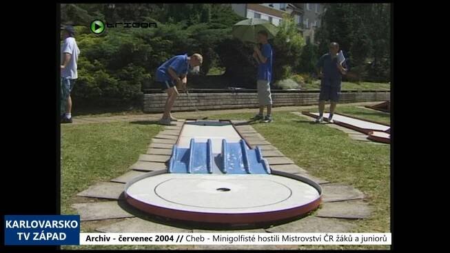 2004 – Cheb: Minigolfisté hostili Mistrovství ČR žáků a juniorů (TV Západ)