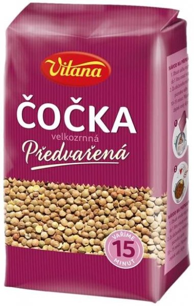 Vitana předvařená čočka velkozrnná