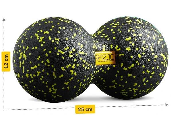 podwojna pileczka do masazu solidna 4fizjo roller duoball