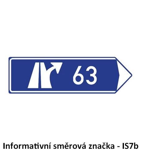 Směrová tabule pro výjezd