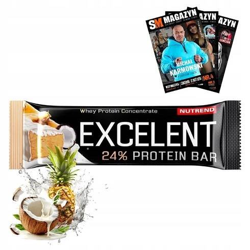 NUTREND EXCELENT PROTEIN BAR 85G PROTEINOVÁ TYČINKA PROTEINOVÁ TYČINKA ZDRAVÁ