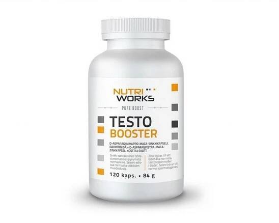 NutriWorks Testo Booster 120 kapslí - GOLDFITNESS