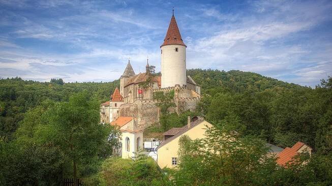 Křivoklát, a medieval castle in Czech Republic