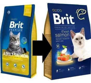 Krmivo pro kočku Brit Premium By Nature Cat Adult Salmon 8kg