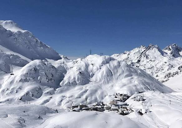 St Anton Austria weather photo with snow