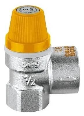 Pojišťovací ventil SOLAR 1/2" 3bar