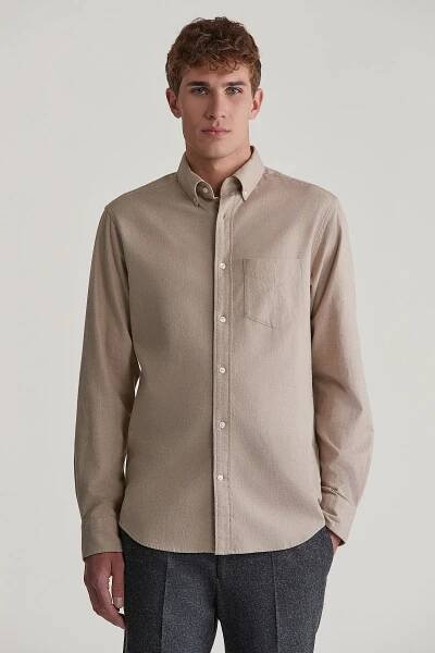 Gant košile reg flannel Melange dry sand od 2 799 Kč - Heureka.cz