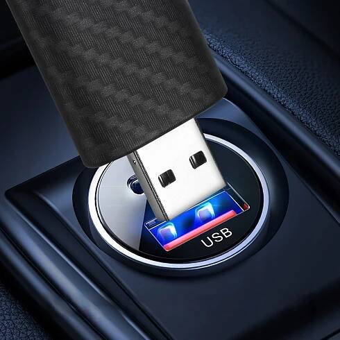 BEZPRZEWODOWY ADAPTÉR MINI USB CARPLAY / ANDROID AUTO DO SAMOCHODU Napájení USB 5V