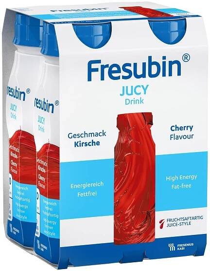 Fresubin Jucy drink perorální roztok Višňová příchuť 4 x 200 ml