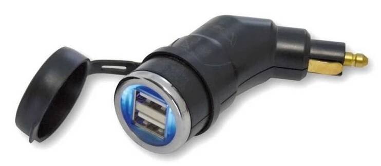 Dvojitý USB adaptér pro DIN 12V zásuvku