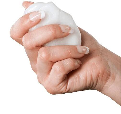Therabath Paraffin Wax Ball in Hand