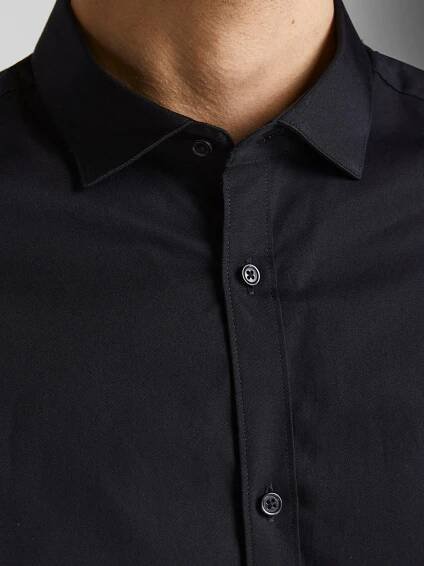Jack & Jones Košile 12201905 Černá Slim Fit