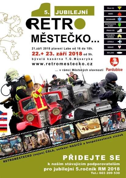 RETROMĚSTEČKO - 22. - 23. září 2018 - Pardubice kasárny