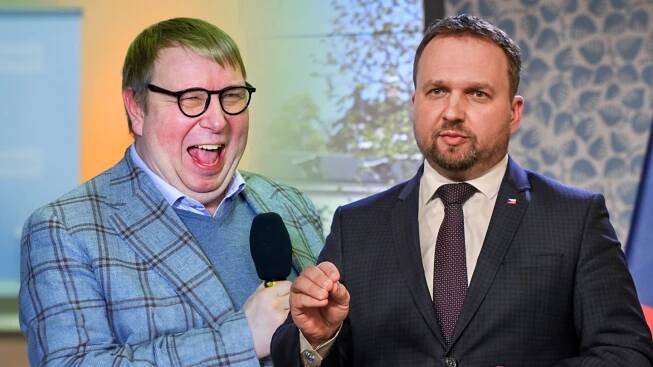 Poslanec Aleš Juchelka (ANO), ministr práce a sociálních věcí Marian Jurečka (KDU-ČSL)