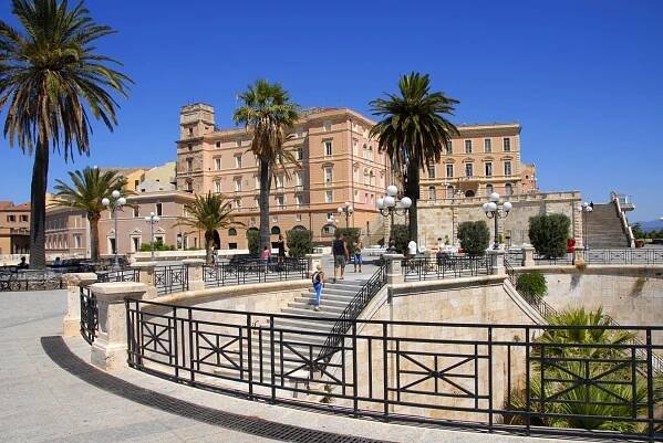 Street view of Cagliari