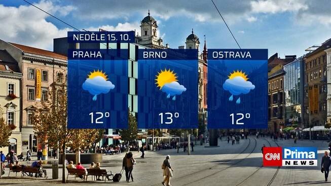 Předpověď počasí 15. 10. 2023