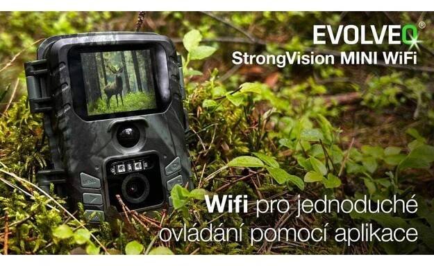 EVOLVEO StrongVision MINI WiFi, fotopast/bezpečnostní kamera s aplikací